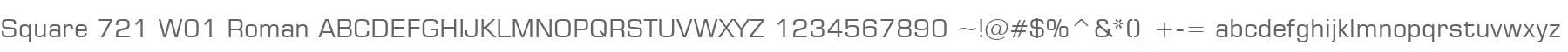 Square 721 W01 Roman
