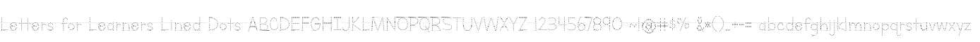 Letters for Learners Lined Dots