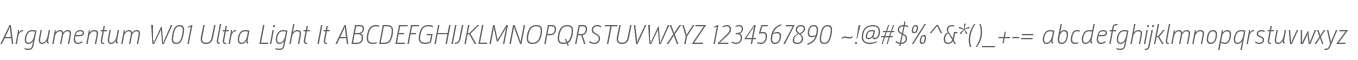 Argumentum W01 Ultra Light It