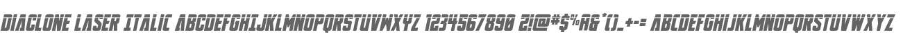 DiaClone Laser Italic