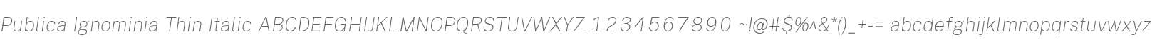 Publica Ignominia Thin