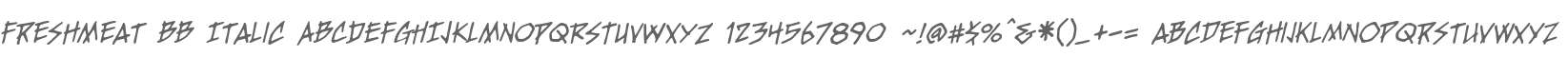 FreshMeat BB Italic