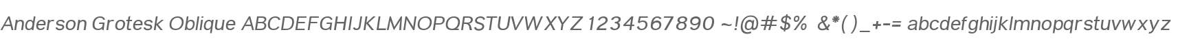 Anderson Grotesk Oblique