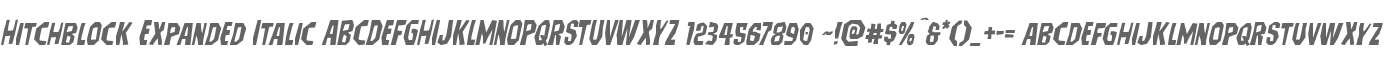 Hitchblock Expanded Italic
