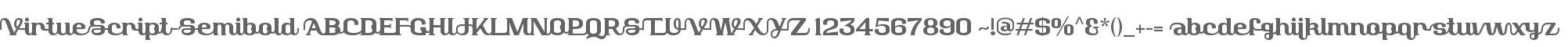 Virtue Script Semibold