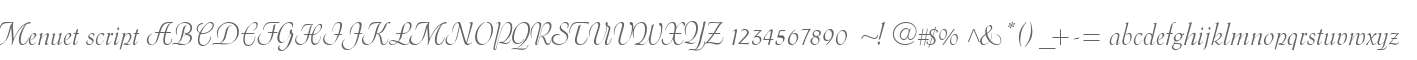 Menuet script