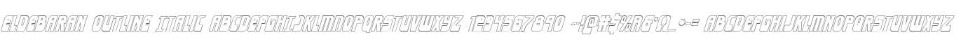 Eldebaran Outline Italic