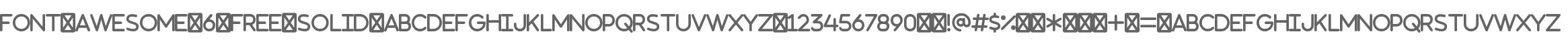 Font Awesome 6 Free Solid