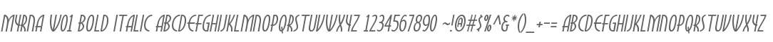 Myrna W01 Bold Italic