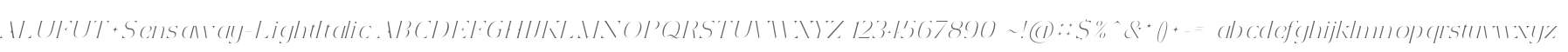 ALUFUT+Sensaway-LightItalic