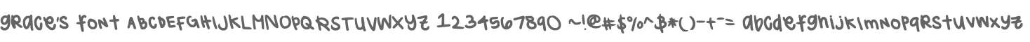 grace's font