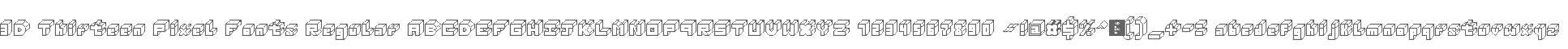 3D Thirteen Pixel Fonts Regular