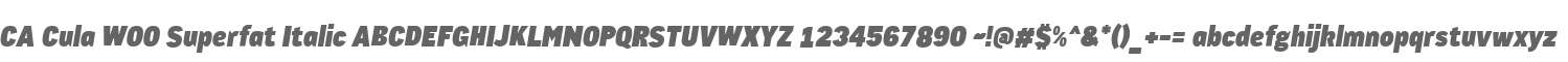 CA Cula W00 Superfat Italic