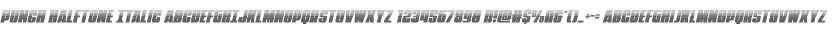 Punch Halftone Italic