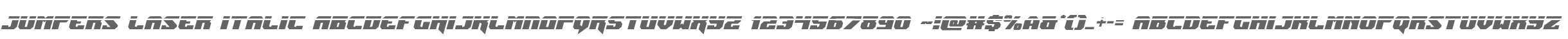 Jumpers Laser Italic