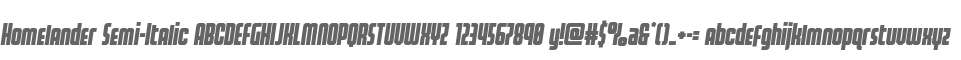 Homelander Semi-Italic