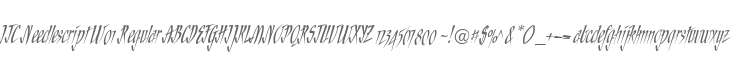 ITC Needlescript W01 Regular