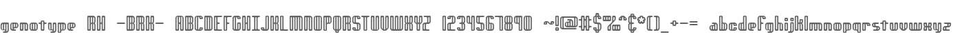 genotype RH -BRK-