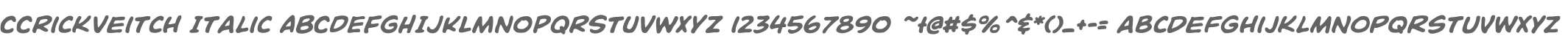 CCRickVeitch Italic