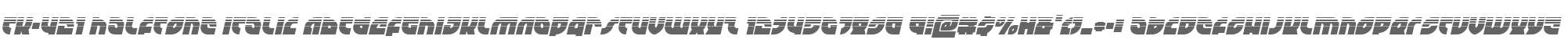 TK-421 Halftone Italic