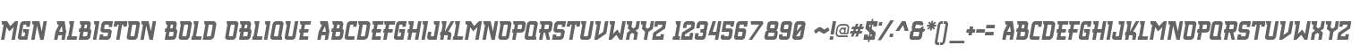 MGN Albiston Bold Oblique