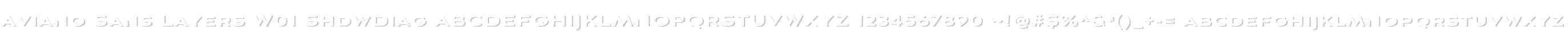 Aviano Sans Layers W01 ShdwDiag