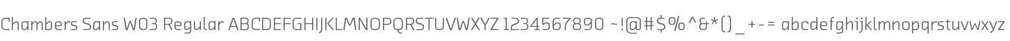 Chambers Sans W03 Regular