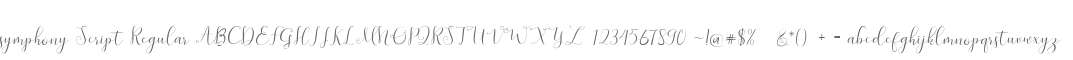 symphony Script Regular
