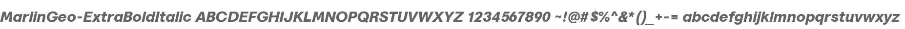 Marlin Geo ExtraBold