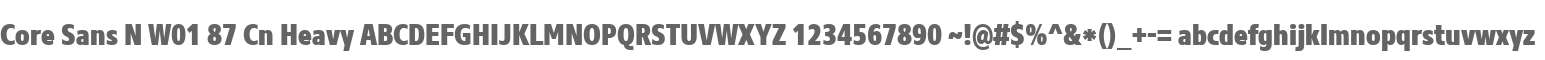 Core Sans N W01 87 Cn Heavy