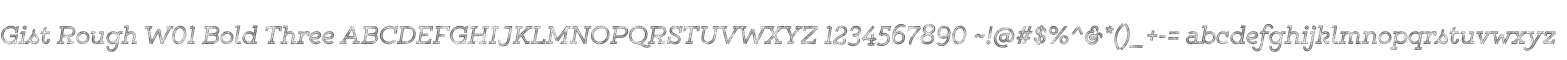 Gist Rough W01 Bold Three