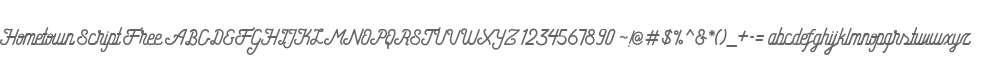 Hometown Script Free