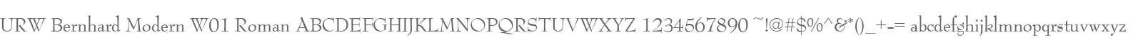 URW Bernhard Modern W01 Roman