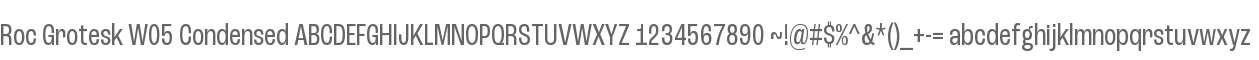 RocGrotesk-Condensed
