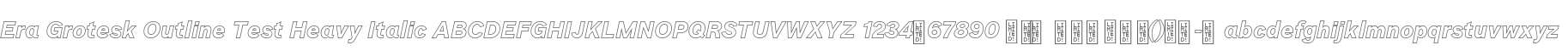 Era Grotesk Outline Test