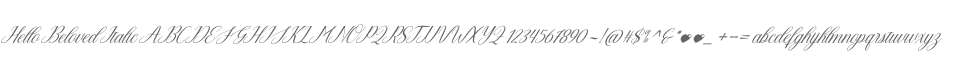 Hello Beloved Italic