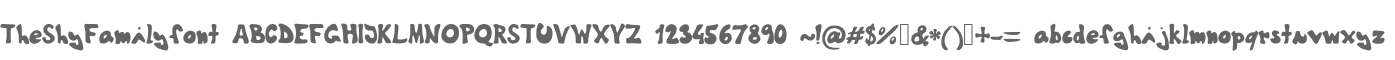 TheShyFamilyfont