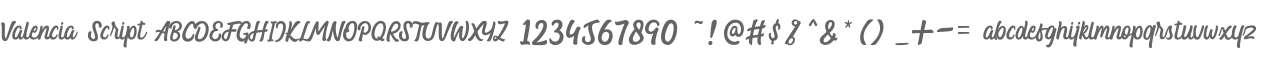Valencia Script