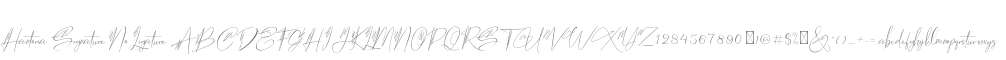 Hantoria Signature NoLigature