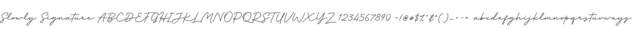 Slowly Signature