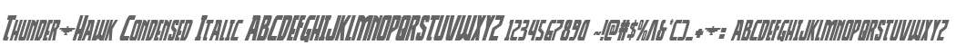 Thunder-Hawk Condensed Italic