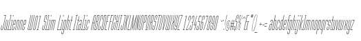 Julienne W01 Slim Light Italic