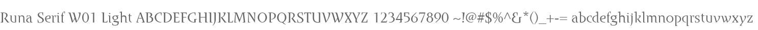 Runa Serif W01 Light