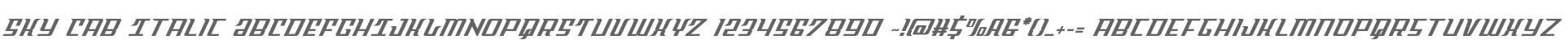 Sky Cab Italic