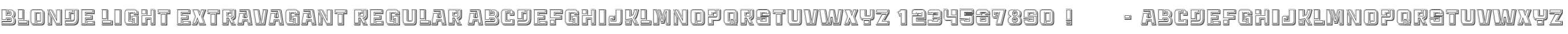 Blonde Light Extravagant