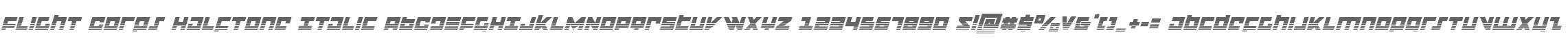 Flight Corps Halftone Italic