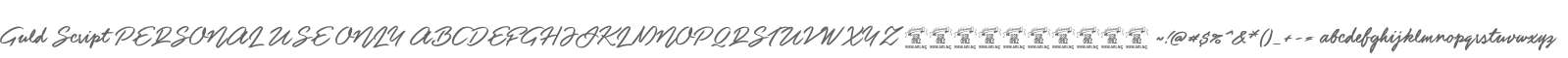 Guld Script PERSONAL USE ONLY
