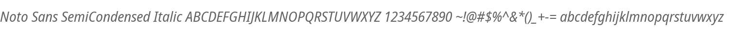Noto Sans SemiCondensed