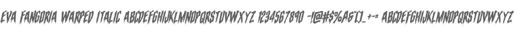 Eva Fangoria Warped Italic