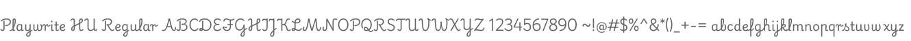 Playwrite HU